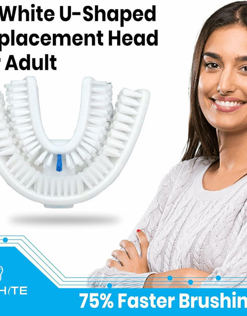 Load image into Gallery viewer, VWHITE U Shaped Replacement Head Ultrasonic Toothbrush White Adult Soft Silicone
