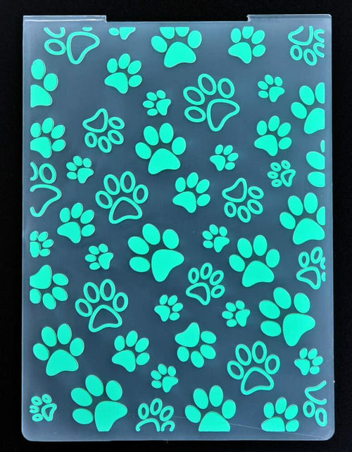 Load image into Gallery viewer, DDOUJOY 8pcs Embossing Folders Cat Paw Pineapple Tree Colorful Plastic
