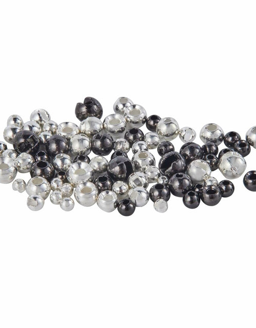 Load image into Gallery viewer, JUIFUTIME Tungsten Slotted Fly Tying Beads 4.0mm Black Nickel 100pcs
