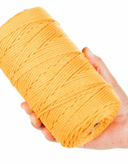 Load image into Gallery viewer, POZEAN 3mm Macrame Cord 220 Yards 100% Cotton Rose Red Cotton Yarn
