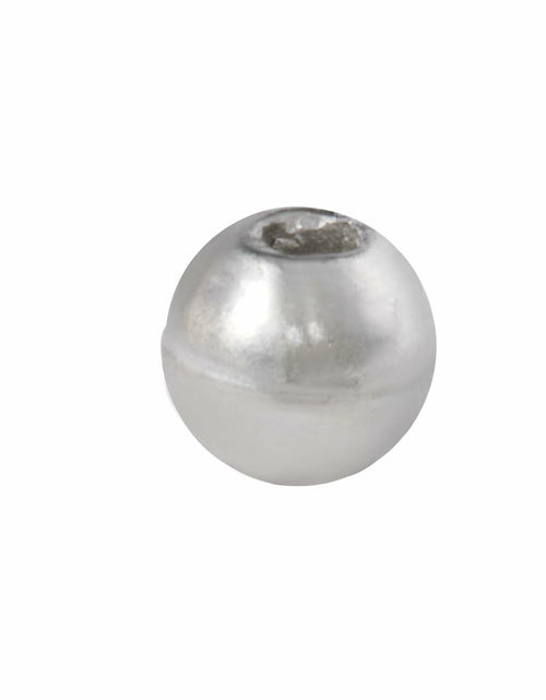 Load image into Gallery viewer, JUIFUTIME Tungsten Slotted Fly Tying Beads 4.0mm Black Nickel 100pcs
