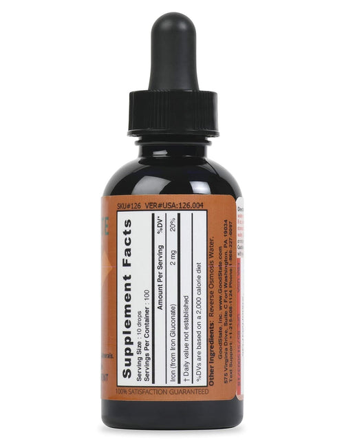 Load image into Gallery viewer, Good State Liquid Ionic Iron Ultra Concentrate 100 Servings

