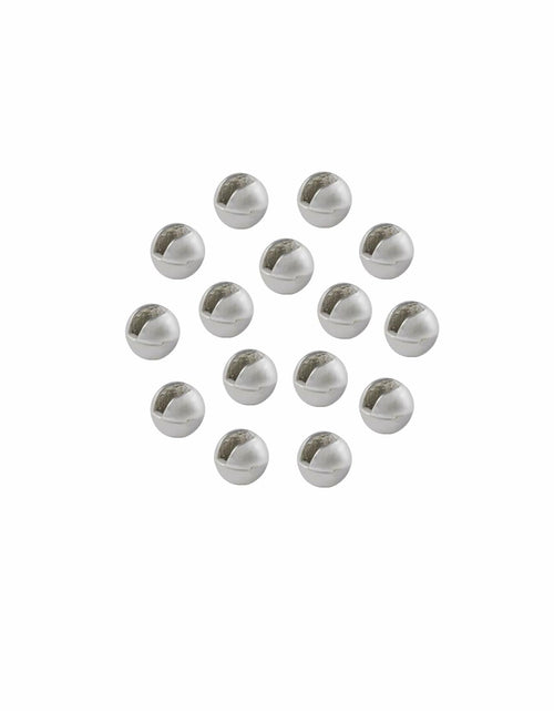 Load image into Gallery viewer, JUIFUTIME Tungsten Slotted Fly Tying Beads 4.0mm Black Nickel 100pcs
