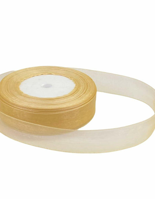 Load image into Gallery viewer, BEAUTOPE Sheer Organza Chiffon Ribbon 1in x 100yd White Polyester
