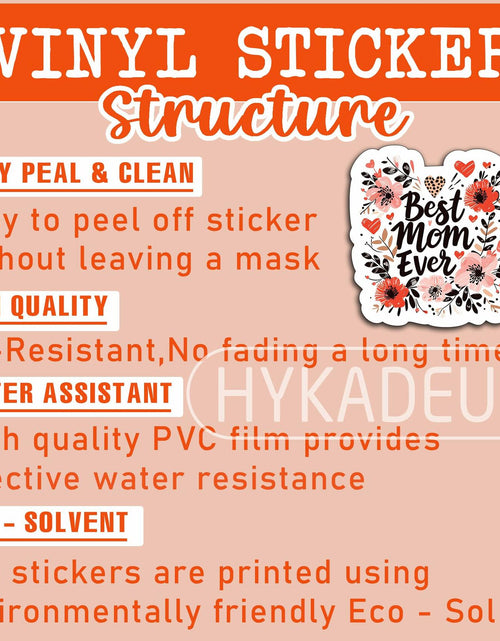Load image into Gallery viewer, HYKADEUS in My Pregnant Era New Mom Waterproof Vinyl Stickers 3x2.5in 3Pcs
