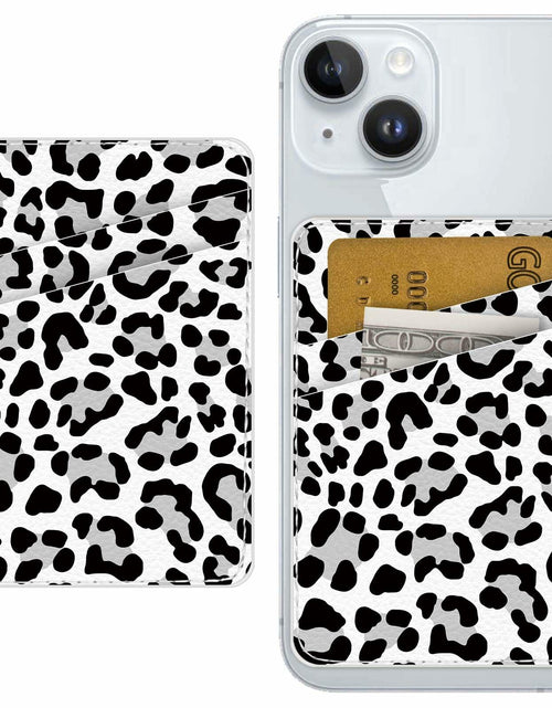 Load image into Gallery viewer, TIHYWR Leather Phone Wallet Card Holder Green Faux Leather Floral
