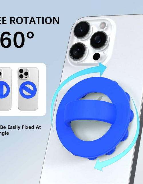 Load image into Gallery viewer, HZZADZXW Silicone Phone Grip Detachable Holder Comfy Loop Blue
