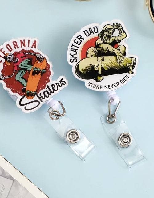 Load image into Gallery viewer, Ldcttcy 5 Pcs Retractable Badge Reel Name Tag ID Clip Holder Cute Animals
