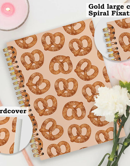 Load image into Gallery viewer, SNNDER Coquette Pink Bow Hardcover Spiral Notebook 5.5x8.3 Inch Pink Journal
