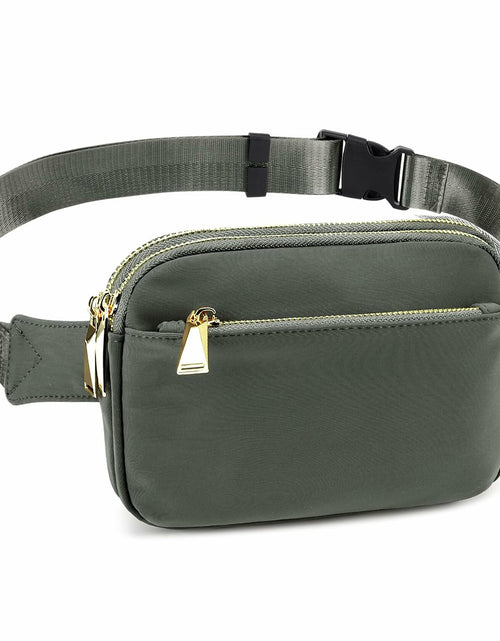 Load image into Gallery viewer, ZORFIN Fanny Pack Crossbody Belt Bag Adjustable Strap Brown One Size
