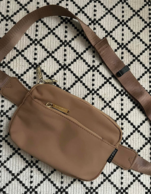 Load image into Gallery viewer, ZORFIN Fanny Pack Crossbody Belt Bag Adjustable Strap Brown One Size
