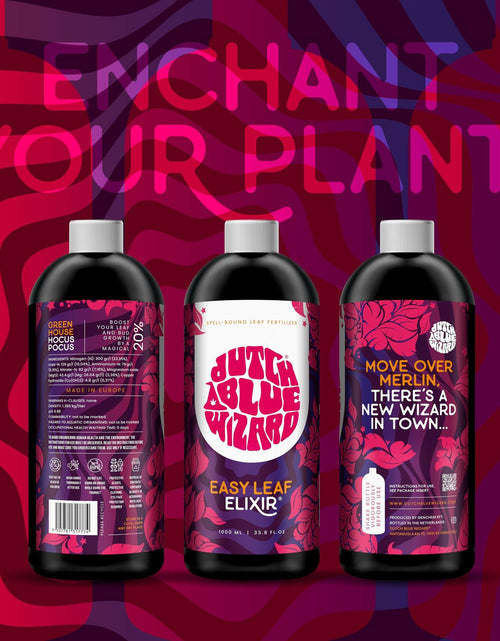 Load image into Gallery viewer, Dutch Blue Wizard Easy Leaf Elixir Plant Nutrients Liquid Booster 33.8oz Blue
