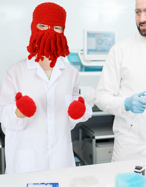 Load image into Gallery viewer, Newcotte Adult Lobster Doctor Costume Set Red White 3 Pcs
