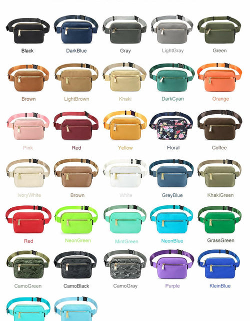 Load image into Gallery viewer, ZORFIN Fanny Pack Crossbody Belt Bag Adjustable Strap Brown One Size
