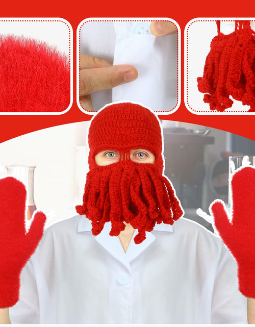Load image into Gallery viewer, Newcotte Adult Lobster Doctor Costume Set Red White 3 Pcs
