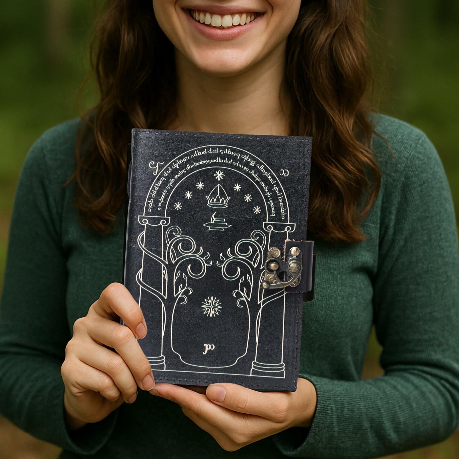 EHH Celtic Cross Leather Journal Hardcover Spell Book Vintage Diary Black