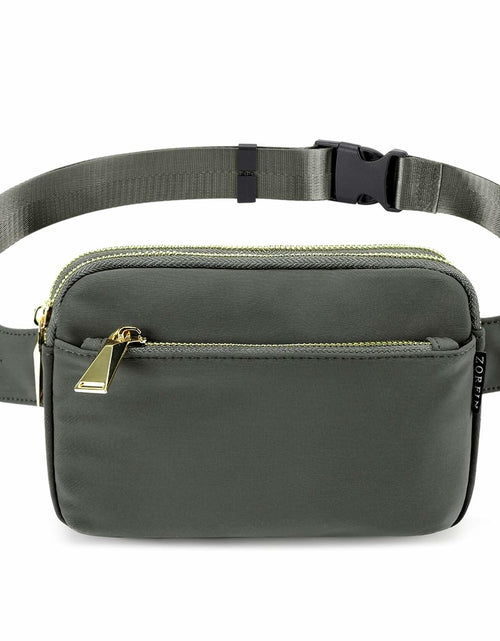 Load image into Gallery viewer, ZORFIN Fanny Pack Crossbody Belt Bag Adjustable Strap Brown One Size
