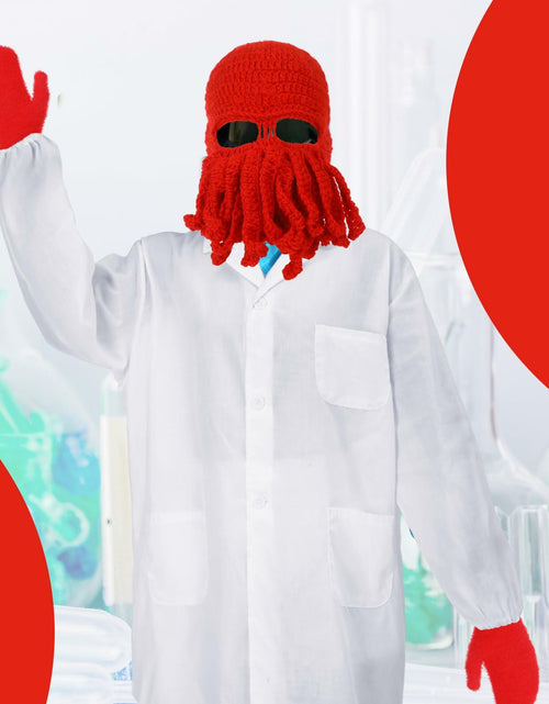 Load image into Gallery viewer, Newcotte Adult Lobster Doctor Costume Set Red White 3 Pcs

