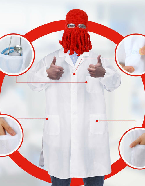 Load image into Gallery viewer, Newcotte Adult Lobster Doctor Costume Set Red White 3 Pcs
