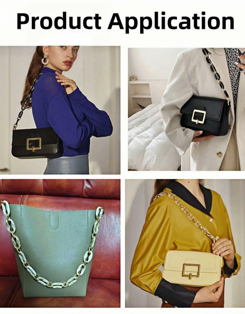 Load image into Gallery viewer, Amtvuzy Acrylic Resin Bag Handle Strap Purse Chain 40cm Brown
