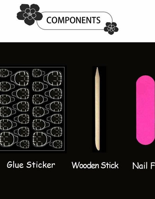 Load image into Gallery viewer, Red French Press On Nails Almond Medium Glossy Bow Pearl 24 Pcs
