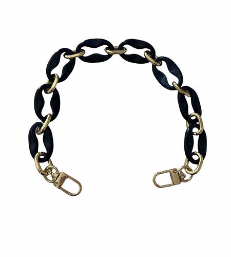 Amtvuzy Acrylic Resin Bag Handle Strap Purse Chain 40cm Brown