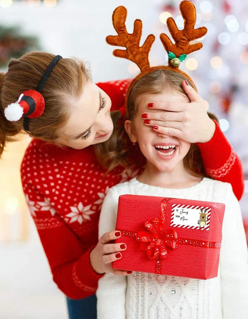 Load image into Gallery viewer, Taeekiy Christmas Gift Tag Stickers 300 Pcs Kraft Self Adhesive 2x3
