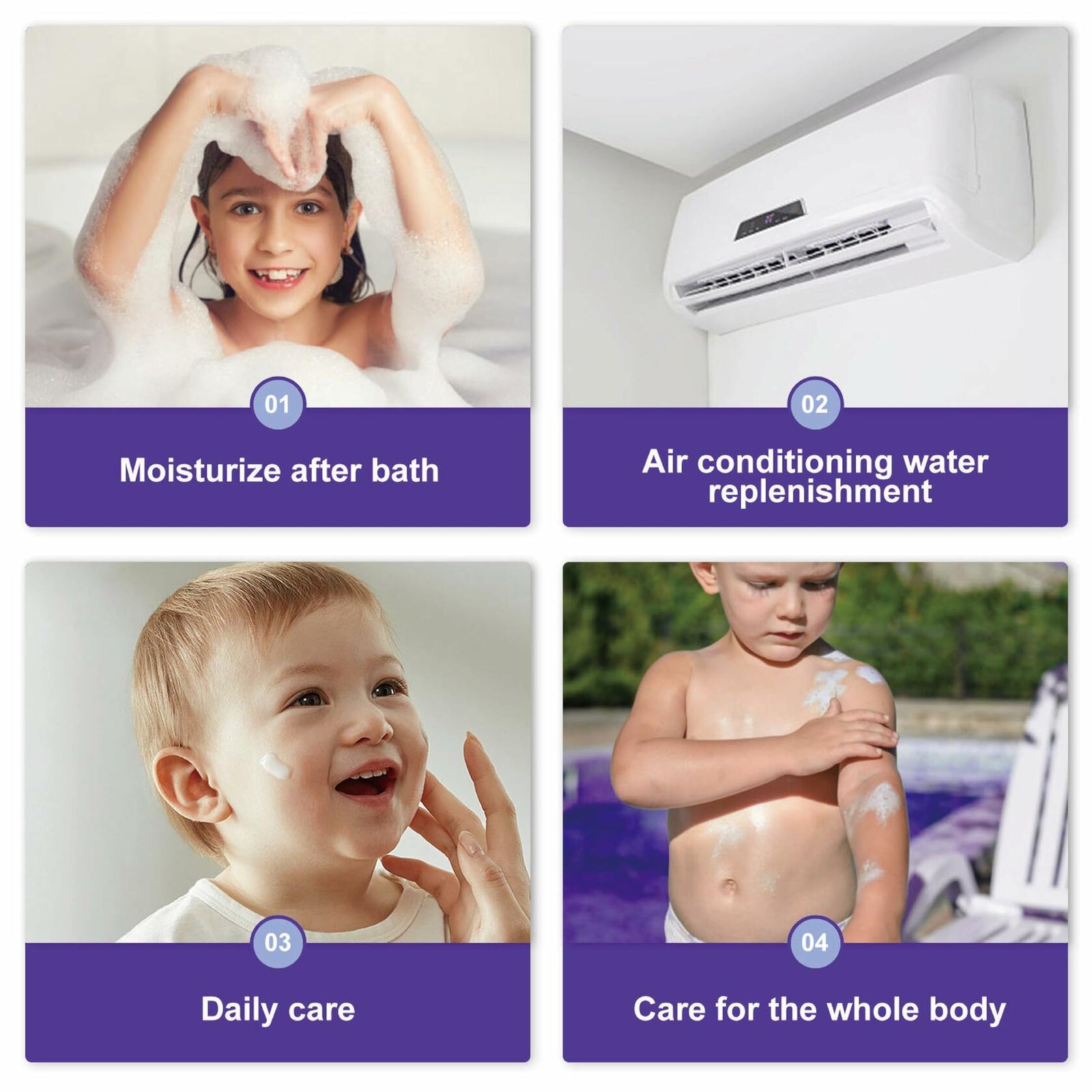 Kricri Children Face Moisturizer Plant Based for Dry Sensitive Skin