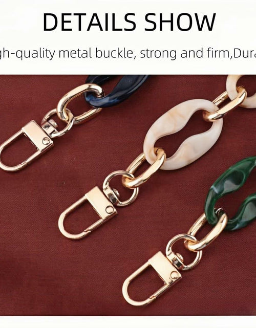 Load image into Gallery viewer, Amtvuzy Acrylic Resin Bag Handle Strap Purse Chain 40cm Brown
