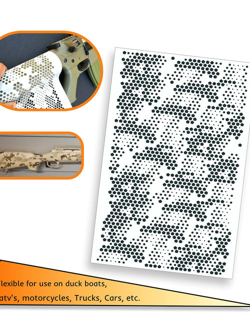 Load image into Gallery viewer, Mylar Camo Stencils Camouflage Gun Paint RC Mask Model Pentagon X – Camo
