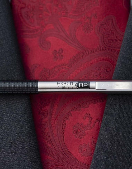 Load image into Gallery viewer, Zebra Pen F-301 Bold 1.6mm Stainless Steel Retractable Ballpoint 1-Pack Black
