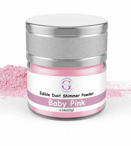 Glitter & Glitz Edible Drink Glitter Luster Dust Baby Pink 5g Cocktail Baking