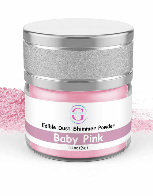 Load image into Gallery viewer, Glitter &amp; Glitz Edible Drink Glitter Luster Dust Baby Pink 5g Cocktail Baking
