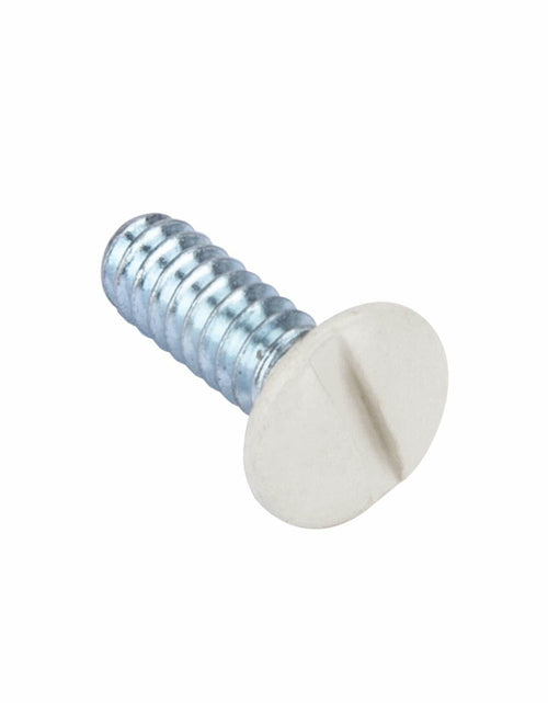 Load image into Gallery viewer, Henne Bery 3/8" 6-32 Thread Oval Head Wall Plate Screws 50 Pack Light Almond
