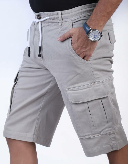 Load image into Gallery viewer, CHARBONNIER Men's Cargo Shorts Performance Series 100% Cotton LT Grey Size 38
