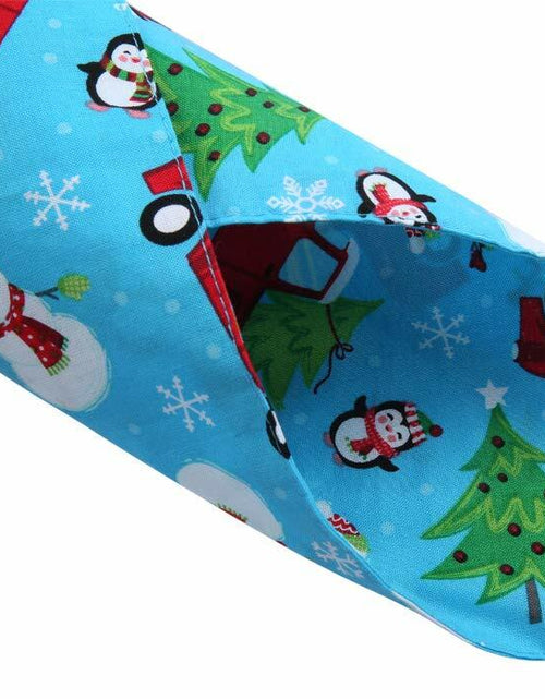 Load image into Gallery viewer, KZHAREEN 4 Pack Christmas Dog Bandana Reversible Cotton Multicolor Large
