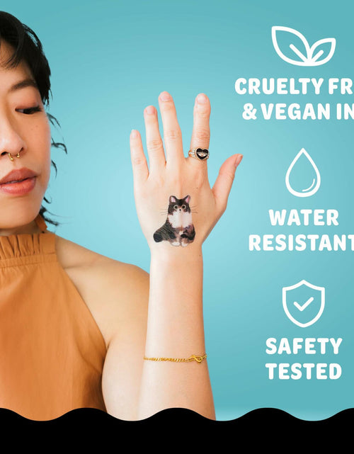 Load image into Gallery viewer, Tattly Metallic Festival Temporary Tattoos 20 Pieces Skin-Safe Vegan Ink
