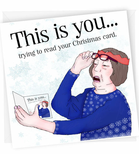NotNiceThings Funny Christmas Card for Her Mum Wife - Cheeky Rude Joke