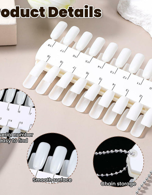 Load image into Gallery viewer, Qulkws 6 Sets 216 Tips Clear Double Layer Nail Color Swatch Practice Chart
