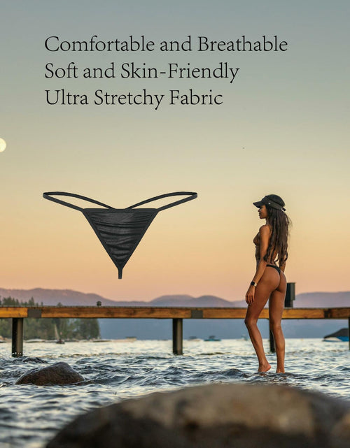 Load image into Gallery viewer, Lanuitjoy G-string Thongs Women No Show Panties Size Womens
