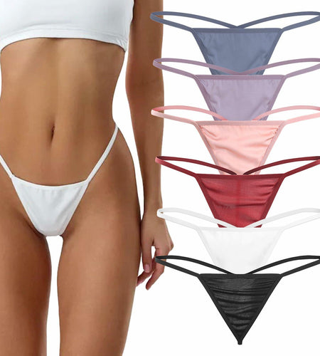 Lanuitjoy G-string Thongs Women No Show Panties Size Womens