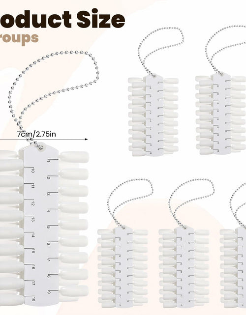 Load image into Gallery viewer, Qulkws 6 Sets 216 Tips Clear Double Layer Nail Color Swatch Practice Chart
