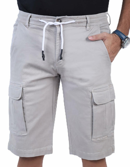 Load image into Gallery viewer, CHARBONNIER Men's Cargo Shorts Performance Series 100% Cotton LT Grey Size 38
