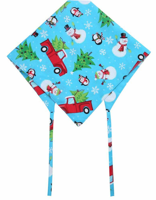 Load image into Gallery viewer, KZHAREEN 4 Pack Christmas Dog Bandana Reversible Cotton Multicolor Large
