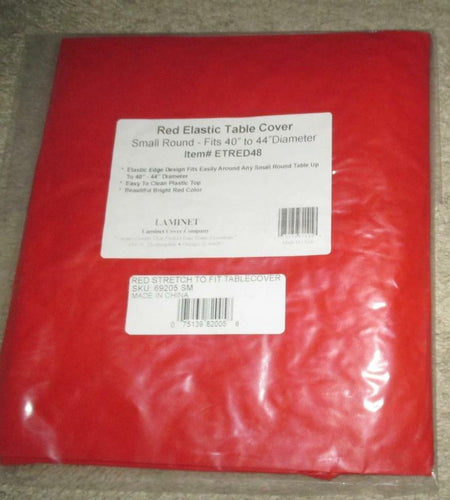 Covers For The Home Deluxe Elastic Edged Vinyl Fitted Table Cover Red Large