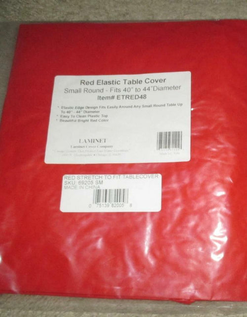 Load image into Gallery viewer, Covers For The Home Deluxe Elastic Edged Vinyl Fitted Table Cover Red Large
