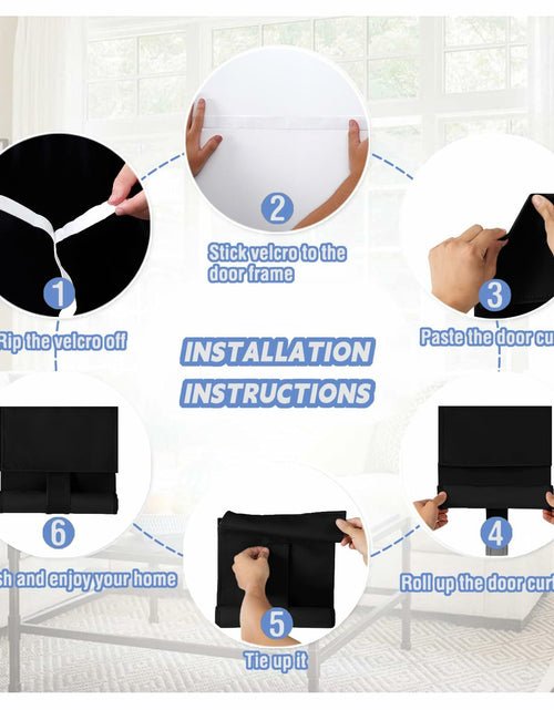 Load image into Gallery viewer, Mecodeco Classroom Door Curtain Mocha 12W x 30L 1 Panel Light Control Privacy
