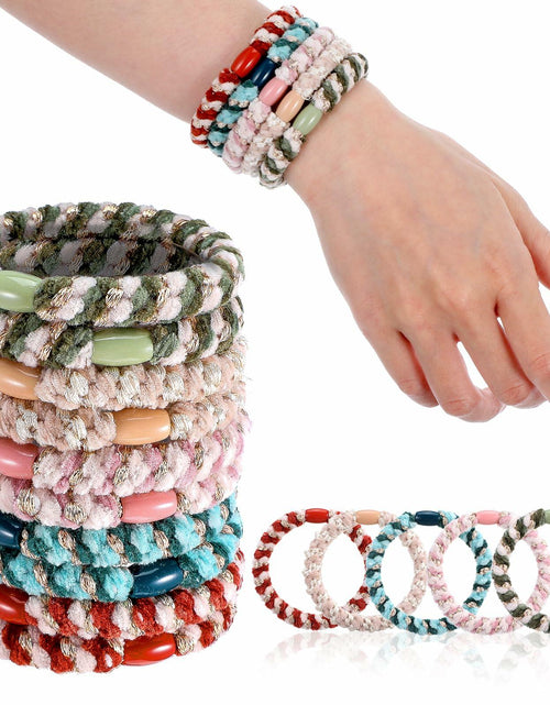 Load image into Gallery viewer, Beaded Ponytail Holder, Cute Hair Ties for Women, 10PCS Elasticity Ponytail
