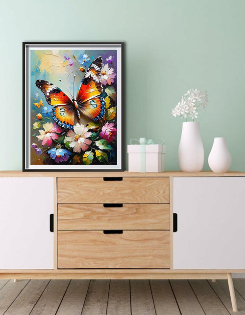 Load image into Gallery viewer, LYKEJI Butterfly Diamond Painting Kit 11.8x15.7 Inch Colorful 5D Full Round
