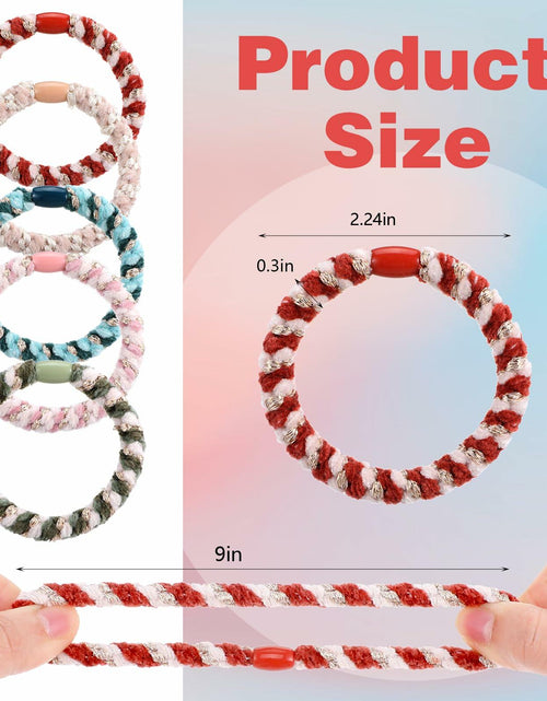 Load image into Gallery viewer, Beaded Ponytail Holder, Cute Hair Ties for Women, 10PCS Elasticity Ponytail
